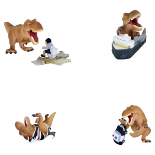 【M.M小舖】現貨 T-ARTS 轉蛋 扭蛋 侏儸紀公園 暴龍公仔 恐龍 模型 生物 公仔 全4款, 整套1G412, 1個