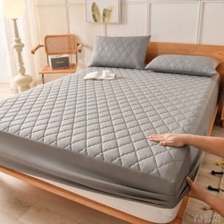 방수 매트리스 커버 솔리드 컬러 보호대 마름모 격자 패턴 탄성 킹/퀸 사이즈, 200x200cm, 05 White 200x200cm