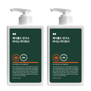 [1+1] 메디톨드 연구소 퍼시닌바디워시 단감바디워시 탄닌바디워시 노네날바디워시 노인냄새제거 땀냄새제거, 2개, 500ml