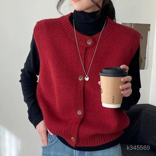 針織馬甲女，2025新款寬鬆時尚背心
