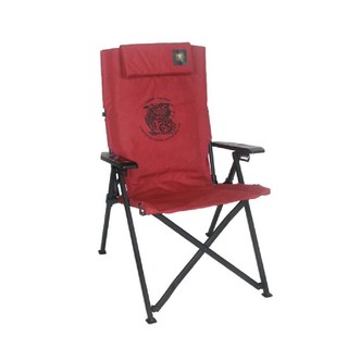 Monster Hunter 魔物獵人20週年紀念款六段躺椅 露營椅 折疊椅 休閒椅 正版授權, 紅色, 1個