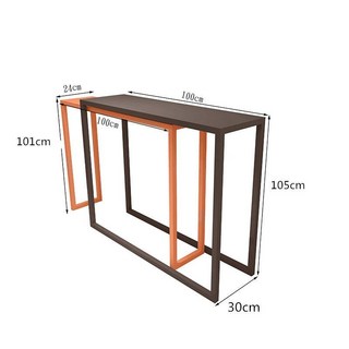 吧臺桌家用陽臺休閒靠墻窄長條桌子鐵藝酒吧高腳桌椅輕奢玄關桌吧桌 高腳桌 中島桌 吧桌 酒吧桌