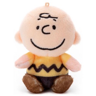 T-ARTS PEANUTS 絨毛指偶-查理布朗 可愛卡通人物 柔軟舒適, 1個, 9cm
