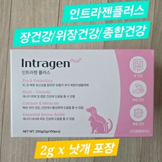 인트라젠 장염 설사 구토 변비 면역력강화 유산균 영양제 강아지 고양이 햄스터, 1세트, 4+1포
