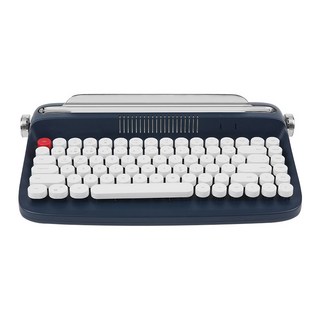 Actto安尚 藍牙無線鍵盤 B303 臺灣72H髮貨 辦公打字機 平板電腦用 時尚復古圓鍵帽, 藏青色