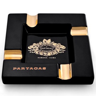 COHIBA煙灰缸 台灣公司貨方形四槽 Partagas雪茄煙灰缸 陶瓷菸灰缸 雪茄用, 1個, Partagas