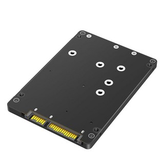 YTgilo M.2 NGFF MSATA to SATA 2 in 1 SSD 솔리드 스테이트 드라이브 2.5인치 하드 인클로저 어댑터 카드 67x100mm 블랙 플라스틱 외부 쉘