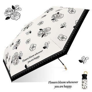 摺疊傘 輕量 雨傘 陽傘 抗UV 抗風 防曬 印花 黑膠 晴雨兩用