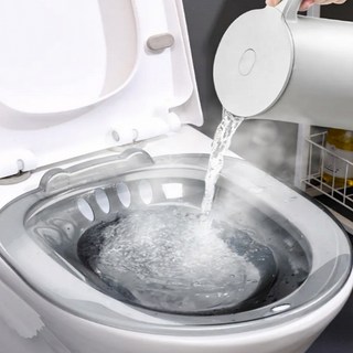 아크배라 가정용 좌욕기 치질 변비 케어, 투명그레이, 1개