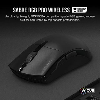 CORSAIR-세이버 RGB 프로 무선 챔피언 시리즈 초경량 FPS/MOBA 게임용 마우스 블랙, 한개옵션1, 01 SABRE Rgb wireless, 1.SABRE Rgb wireless