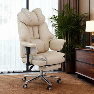 [로컬라이브] 인체공학적 게이밍 컴퓨터 의자 XH930A | 4D 팔걸이160도 리클라이너 프리미엄 중역 의자, 베이지