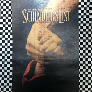 老番顛 辛德勒的名單 電影海報 復古壁飾 居家店面裝飾畫, 42x30cm（牛皮紙）