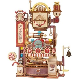 북 아트 책 꾸미기 재료 tsukurun desu® 로보타임 무빙 3d 목제 퍼즐 코스터 시리즈(lga01 마블 나이트 시티)(일본어판) 일본 직배송, 과자 공장