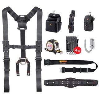 TAJIMA 타지마 작업벨트세트 스탠다드 SFSSF-BK-STCP-KR, 1개