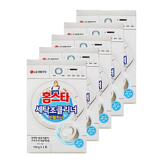 엘지 홈스타 세탁조 클리너 버블워시, 5개, 100g