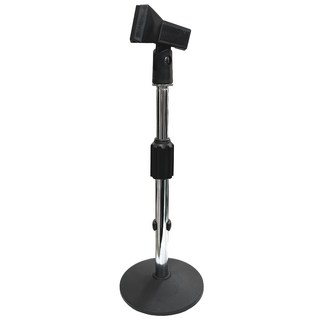可調式麥克風立架 圓形底座 穩固防傾倒 適用於舞台表演 錄音室 家庭K歌, 1套