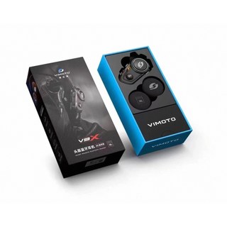 vimoto 오토바이 헬멧 전용 블루투스 헤드셋 풀세트 구성, 블랙