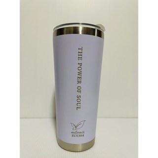 美樂美事304不銹鋼星樂杯 700ml 不銹鋼保冰杯 不銹鋼飲料杯 不銹鋼水杯 不銹鋼咖啡杯, 冰河白色, 1個