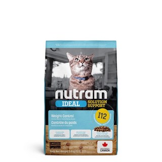 Nutram 紐頓貓飼料 小包裝 全方位營養呵護, 1個, I12體重控制雞肉+豌豆成貓2kg
