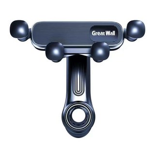 차량용 휴대폰 거치대 대형트럭 자동차 송풍구 범용 중력감지 지지 내비게이션 고정 휴대폰 거치대, 블랙, 1개