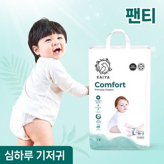 카이야 컴포트 에브리데이 프리미엄 기저귀 팬티형 남여공용, 대형(L), 38매
