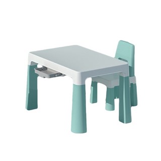 哩哩摳摳 兒童書桌 書桌 兒童桌椅 可增高五公分 兒童椅 兒童桌 兒童椅子 成長型書桌 學習桌 遊戲桌, 一桌一椅 綠色(可增高五公分)