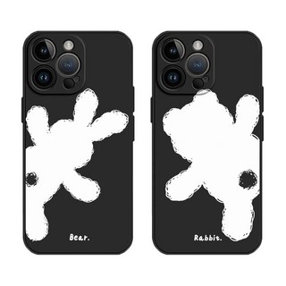 뽀글이 토끼 곰돌이 젤리 실리콘 커플 케이스 아이폰 갤럭시