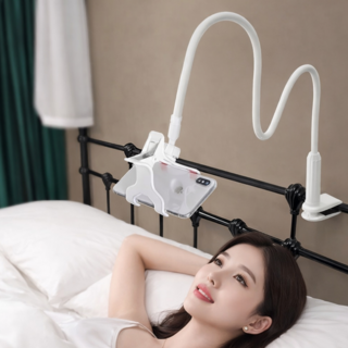 세요나 각도자유 휴대폰 거치대, 1개, 화이트, PH-CLFX-WH-01