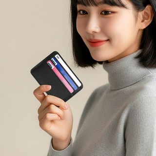 MONOE 카드지갑 소가죽 여자 남자 미니