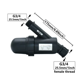 비상 담요3/4 "1" 1.2 "1.5" 2 인치 워터 필터 PE 튜브 퀵 커넥터 관개 탭 플라스틱 호스 밸브 피팅 25, 11 Female to Male