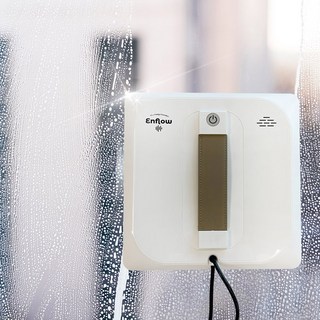 엔플로 창문 로봇 청소기 유리창 사각형, 화이트, 창문로봇청소기