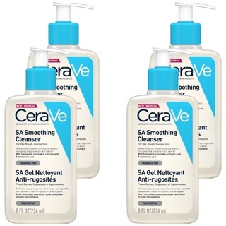 CeraVe 適樂膚 水楊酸煥膚淨嫩潔膚露, 236ml, 4瓶