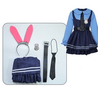 聖誕節朱迪兔子警官cos服裝成人瘋狂動物城動漫演出服裝女