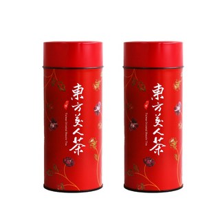 茶香四溢 東方美人茶 白毫烏龍 口感醇厚甘潤 送禮時尚大氣, 1套, 150g(兩罐), 75g, 2個裝