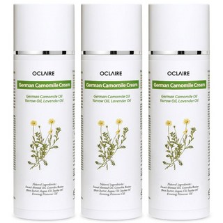 오끌레어 저먼 캐모마일 극민감 극건성 가려움 케어 고보습 크림, 145ml, 3개