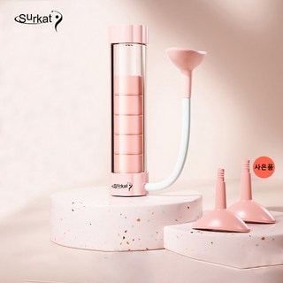 Surkat 폐활량 호흡 연습기 필라테스 복식호흡 운동기구, 1개, 핑크