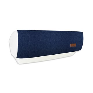 스판 벽걸이 린넨필 에어컨커버 네이비 트라이앵글용(83x26x29)