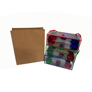 JL매직 드림백 고급형(소) 비어있는 쇼핑백에서 꽃상자 3개가 나오는 신기한 마술 도구, 1세트