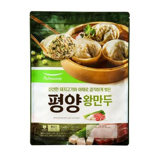 풀무원 평양왕만두 1.4kg2개, 2개, 1.4kg