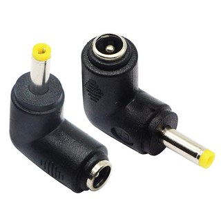 ZdyCGTime DC 5.5x2.5mm 수 90도 각도 - DC5.5x2.1mm 암 어댑터 5볼트 배럴 파워 잭 충전 케이블 커넥터 태블릿용 (DC5.5x2.5mm) (), DC4.0x1.7mm, 1개