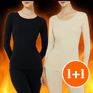 메리핀 TW 여성 겨울 따듯한 히트웜 발열내의 1+1