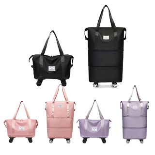 摺疊擴充旅行包, 藍色, 1個