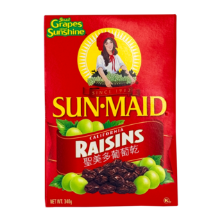 聖多美葡萄乾340g 美國果乾 純天然果脯蜜餞 即食烘焙原料, 340g, 1盒
