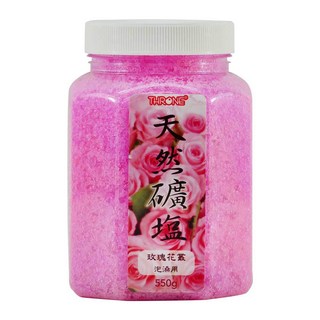 斯儂恩 天然礦鹽 550g 泡澡鹽, 1個, 粉-玫瑰花叢 (超商寄送.最多可寄7罐)