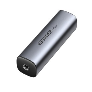 AUX音頻隔離器 電流聲消除 雜音濾波器 音頻共地抗干擾隔離器信號 消除器 抗噪器3.5mm音頻噪音隔離 防躁器 濾波器, 1個, 3.5mm音頻噪音隔離, 鐵灰, AUX