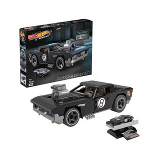 마텔 메가 블럭 핫 휠 로저 닷지 자동차 블럭 HDJ98, 1개