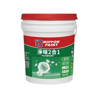 立邦 淨味2合1 防霉乳膠漆 5加侖裝 平光內牆塗料, ★5加侖裝★ 玫瑰白,發票價, 1個