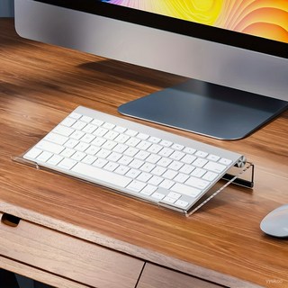 偉益直銷 亞克力鍵盤架 廠家直銷電子產品展示架 彎曲支架亞克力鍵盤託, 透明小鍵盤架(78鍵),鍵盤架+防滑條(紙盒), 1個