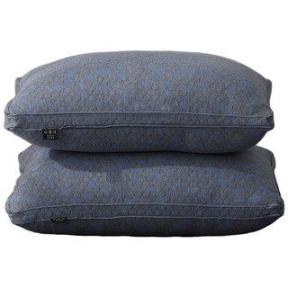 J-bedtime 床寢時光 石墨烯恆溫助眠4D透氣獨立筒枕頭, 蜂巢藍, 2個