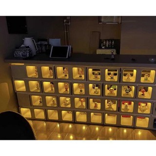 nrjy 큐블럭 담장 디자인벽돌 인테리어 장식 블럭, 1개, 밝은회색원형구멍20x20x10cm단면